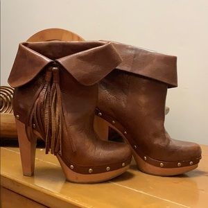 INC Leather Booties